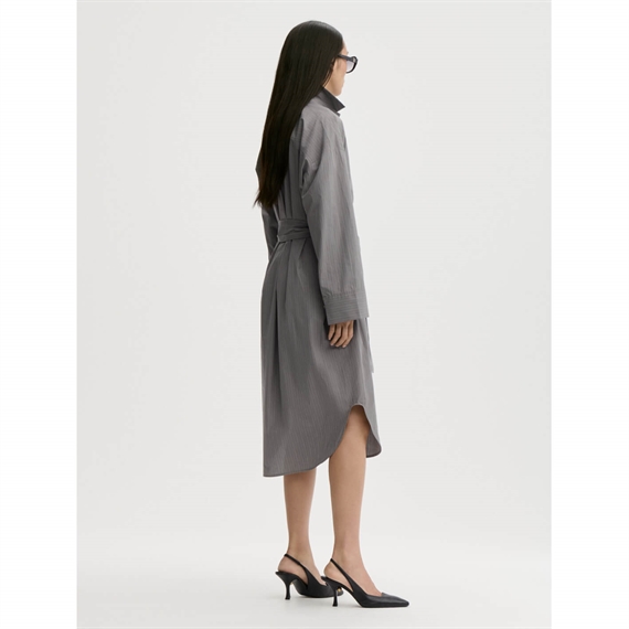 By Malene Birger Derris Midi Kjole, Grey Stripe